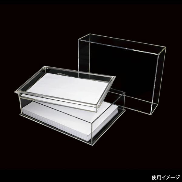 【1個】クルーズ 事務用品 アクリル決済箱 中蓋付 A6 CRC8503 00463309 プロステ