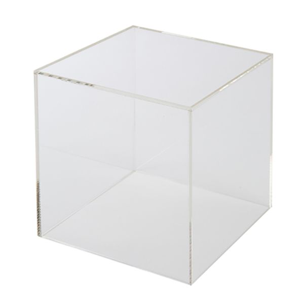 【27個】クルーズ 事務用品 アクリルボックス5面体 10cm角 AB-100 00463498 プロステ