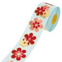【1個】ヘッズ ラッピング資材 LVF-1RS ラブリーフラワーロールシール(500枚) 00458051 プロステ