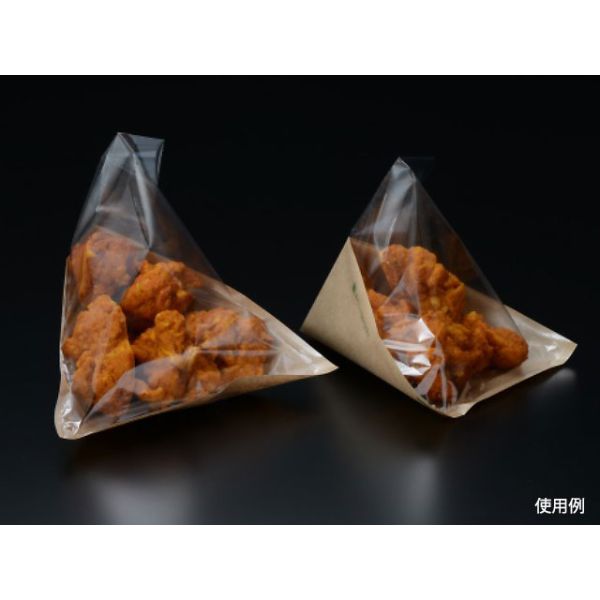 【100枚入/バラ】 耐油袋 PS ECOテトラ170 未晒【weeco】 パックスタイル 耐油 揚