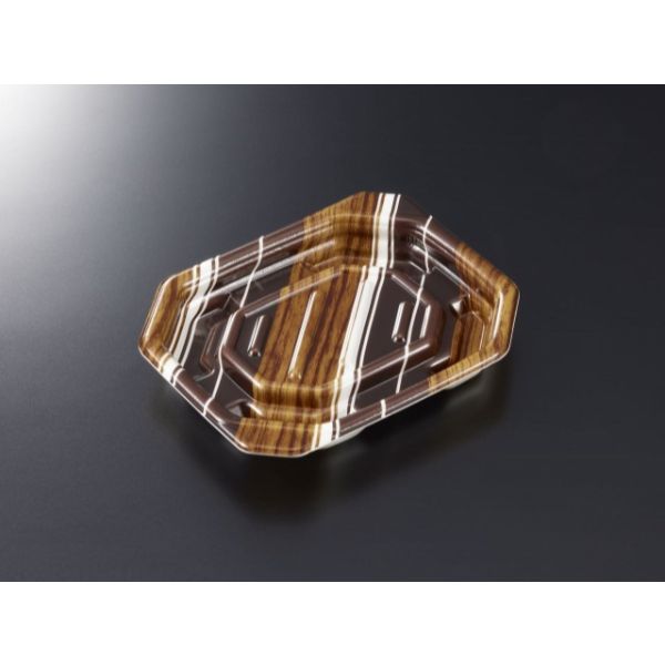 ★最大ポイント10倍★【50枚】中央化学 惣菜容器 TPデリグー 15-13 バウムBR 身 惣菜容器 角 レンジ可 00..