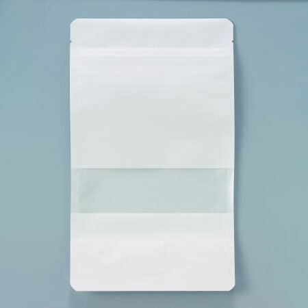 【1000枚】ベリーパック チャック付袋 CWT-3 クラフト袋窓抜チャック付 白 00731943 プロステ