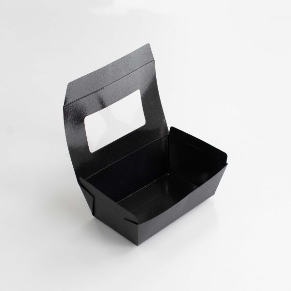 【500個】北原産業 紙製容器 テイクボックス100FBB(PP)窓付 00733261 プロステ