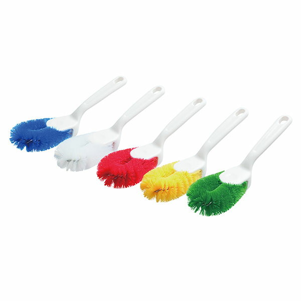 【1個】カンダ 洗浄ツール タワシ ロング(S/Sシングル)ホワイト 00476759 プロステ