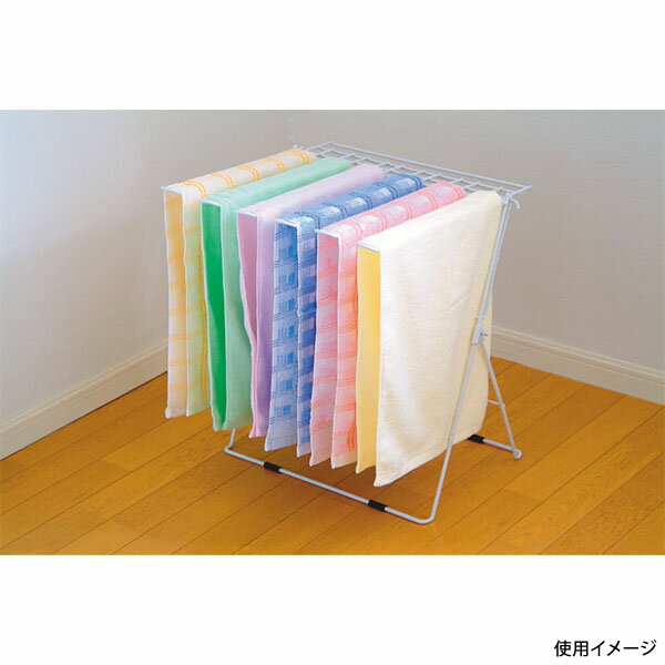 【1個】カンダ 店舗備品 スタンド式タオルハンガー6連ピンチ 14個付 00476885 プロステ