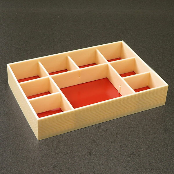 【168組】アライ 折箱 創作膳80-55 9B 関東杉 共蓋付 00713015