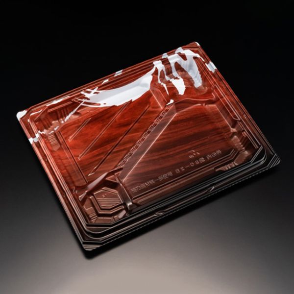 【150点】弁当容器 バイオ 枠の内 焼80-2B K-ソース茶 リスパック 00311052