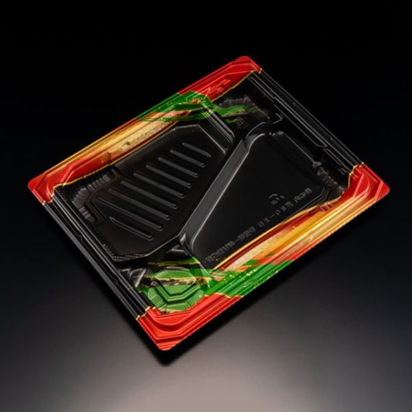 【150点】弁当容器 バイオ 枠の内 煮80-2B K-からり赤 リスパック 00311357