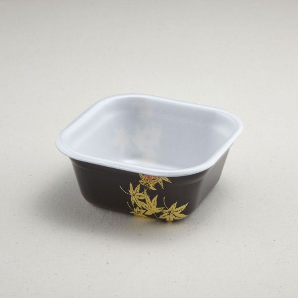 Disposable - 【800枚】青葉紙業 角丼容器 どん重 大盛(本体)もみじ 00429227