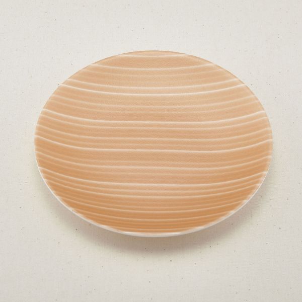 【300枚】丸皿 青葉紙業 まるひらざら 350 赤木目 00429854