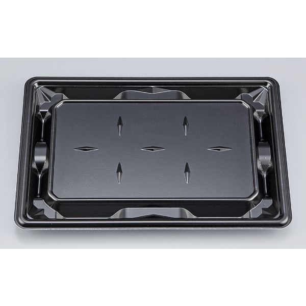 【600枚】シーピー化成 刺身・鮮魚容器 SF冴盛24-17 黒本体 00476102