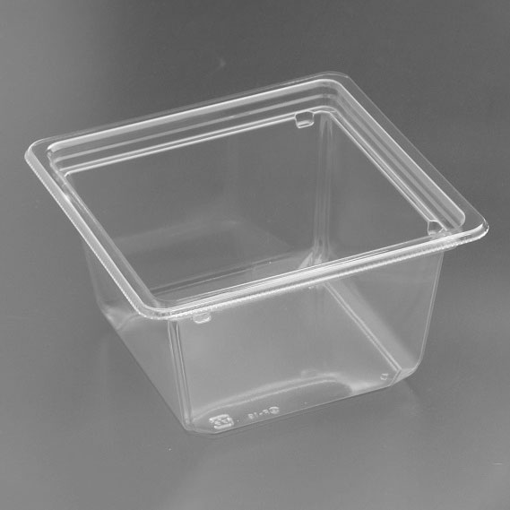 【600枚】サラダ・フルーツ容器 リスパック バイオカップ キューブ 15-80B 00614176