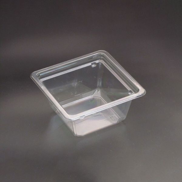 【50枚】サラダ・フルーツ容器 リスパック バイオカップ キューブ 13-60B 本体 00680796