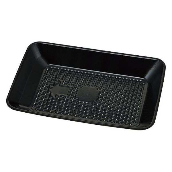 【1800枚】青果・農産容器 エフピコチューパ PSTR1812平 黒 00689996
