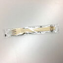 【3000袋】中央化学 木製フォーク140 単袋入 透明 00694090 プロステ