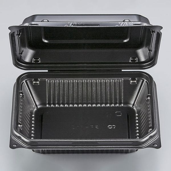 【600枚】弁当容器 シーピー化成 BF-610 黒B 00708806