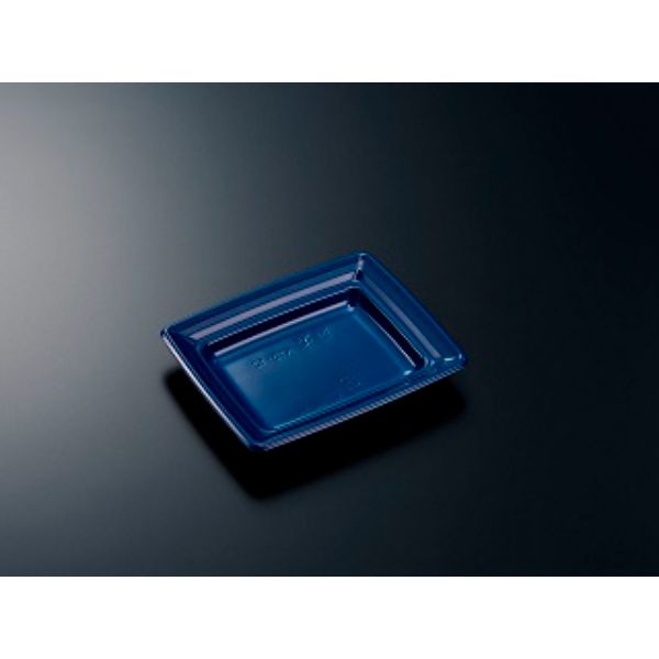 【50枚】中央化学 惣菜容器 CT沙楽 K15-12 紺-BK 身1 CTサラ K15-12コン-BKミ CT沙楽 K1512 紺BK 身 角 レンジ可 00731735 プロステ