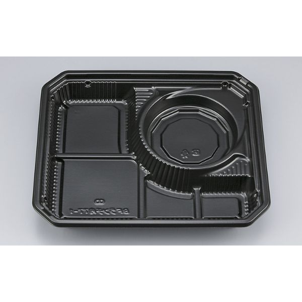 【400枚】シーピー化成弁当容器BFランチ内77-1 黒本体 00733073