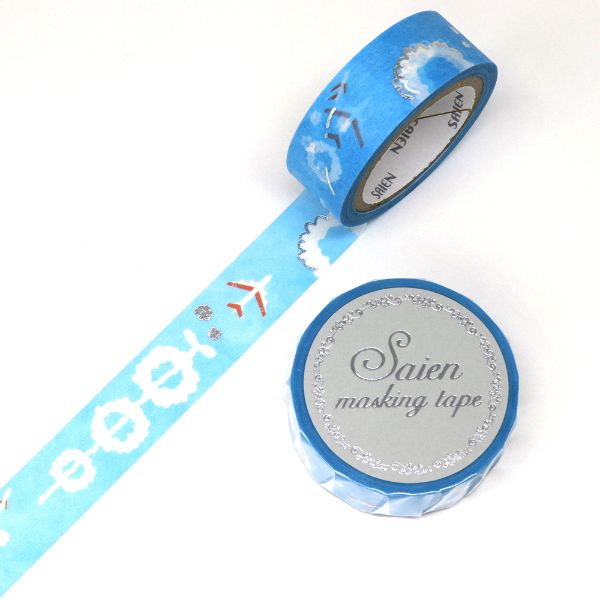 【20個】カミイソ産商 マスキングテープ 飛行機 00730410 プロステ