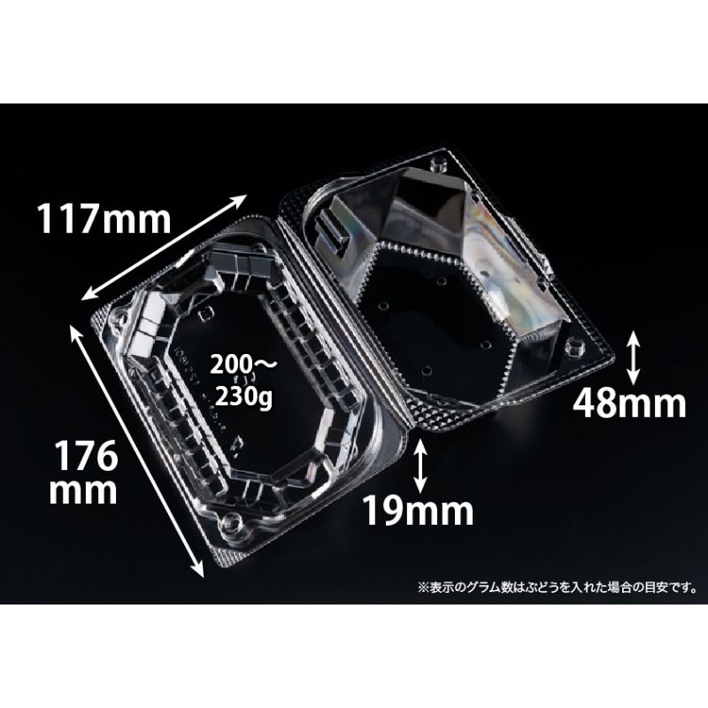 【50点】フルーツ容器 バイオ きらめき 18-12S(60) リスパック 00731155