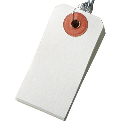 【100袋】今村紙工 梱包資材 耐水紙 針金荷札 6号 豆 100枚入 00740704 プロステ