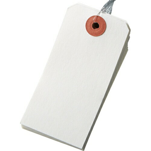 【100袋】今村紙工 梱包資材 耐水紙 針金荷札 4号 中 100枚入 00740705 プロステ