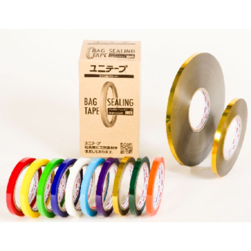 【200巻】ユニ工業 バッグシール ユニテープNo.300 バッグシーリングテープ 白 B-05U 00745463 プロステ