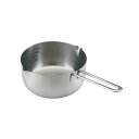 【1個】カンダ 調理道具 18-0 雪平鍋(共柄ハンドル) 16cm IH対応 00253662 プロステ