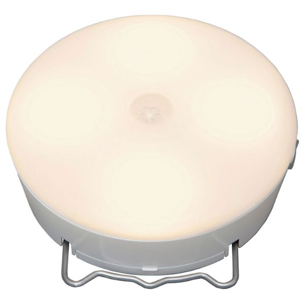 【24個】アイリスオーヤマ 防災・防犯用品 IRIS 522482 乾電池式LED屋内センサーライト ホワイト マル..