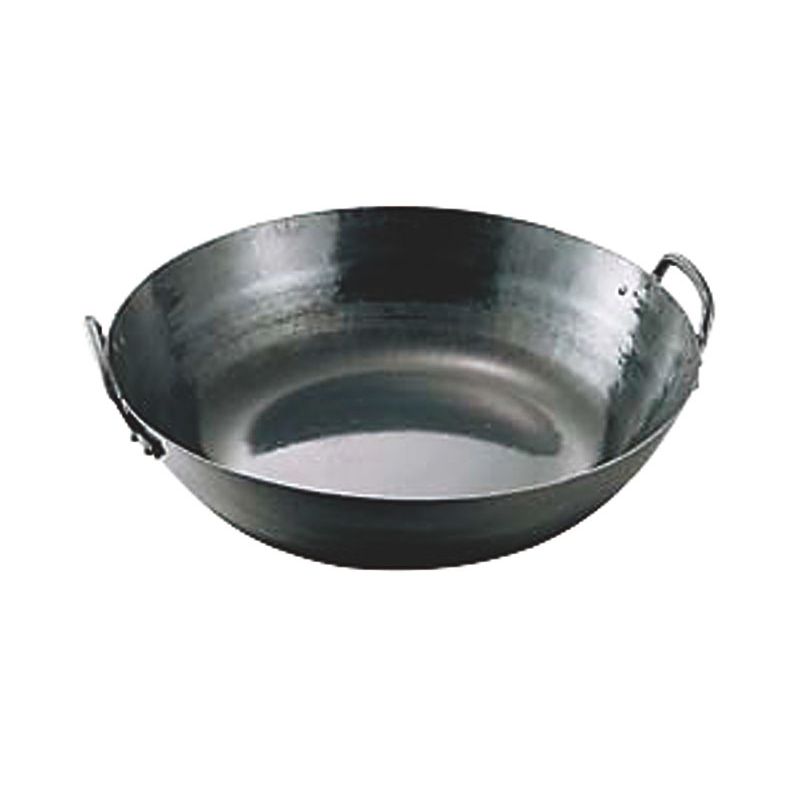 【1個】カンダ 調理道具 鉄打出揚鍋 36cm 00487223 プロステ