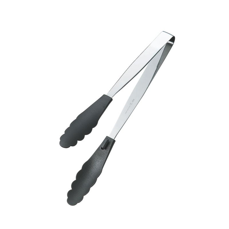 【1個】カンダ 調理道具 抗菌耐熱ストッパー付マルチトング 235mm 黒 00490961 プ...