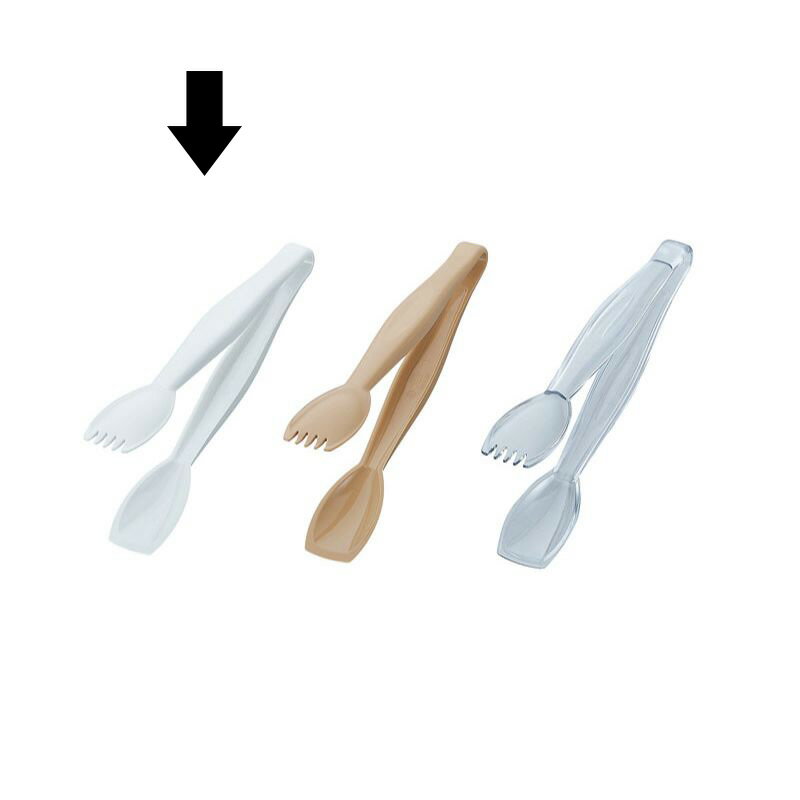 【1個】カンダ 調理道具 キャンブロイージーグリップトング TGG9 ホワイト 00491159 プロステ