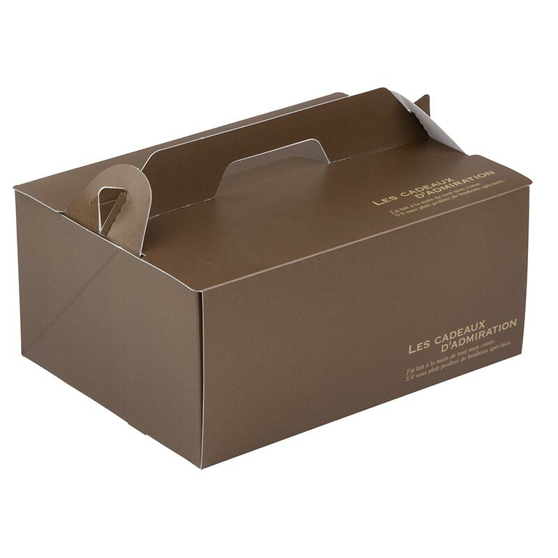 【200枚】ヤマニパッケージ ケーキ箱 サイドオープンキャリー アメール #8 00733897