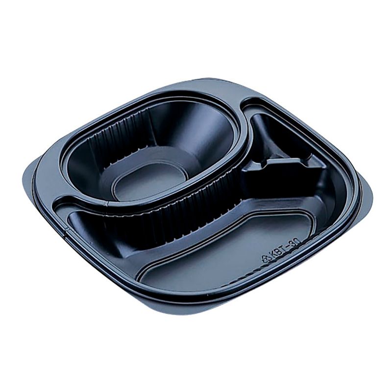 【400枚】北原産業 カレー容器 KBT-30黒 本体 00737990