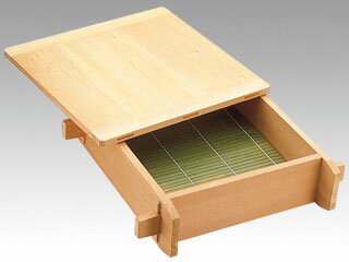 【1個】木製 角セイロ 関東型(サワラ材)33cm 00281253 プロステ