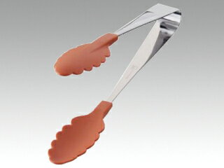 【1個】18-0抗菌 耐熱カラフルトングブラウン 00282138 プロステ