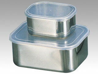 【1個】18-8角フリーザー深型 中 保存容器 ケース 入れ物 調理 料理 小物 00648153 プロステ