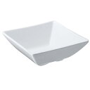 【1枚】カンダ メラミン食器 スクウェア小鉢 白 12cm KD-303-W 00478875 プロステ