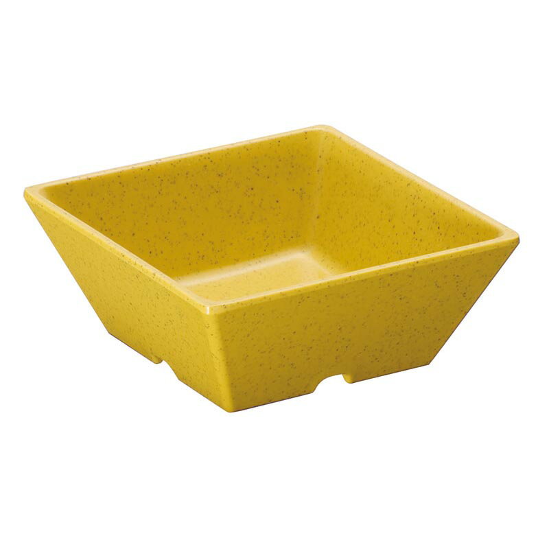 【1枚】カンダ メラミン食器 スクウェア小鉢 カラシ 10cm SS-24-KR 00478881 プロステ