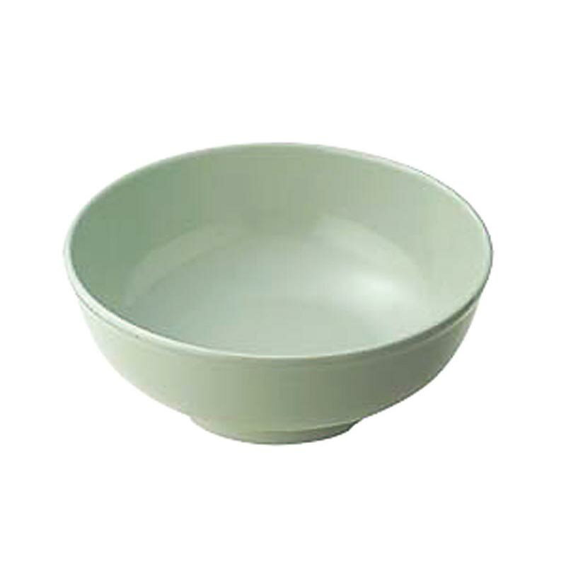 【1枚】カンダ メラミン食器 青磁 CS-15G 胴張り丼(大) 00479015 プロステ