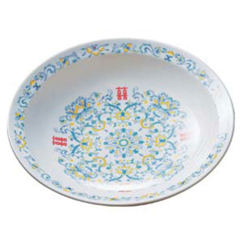 【1枚】カンダ メラミン食器 李園 浅鉢 CD-3-E 00479059 プロステ