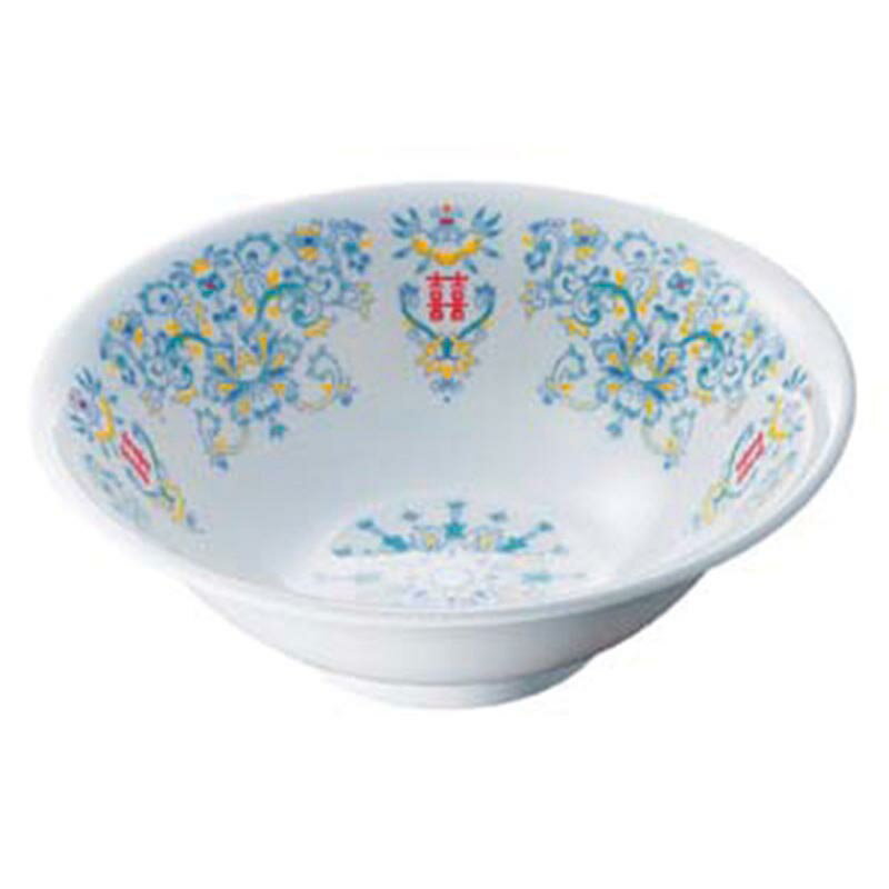 【1枚】カンダ メラミン食器 李園 ラーメン鉢 中 CD-2-E 00479060 プロステ