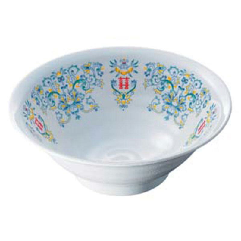 【1枚】カンダ メラミン食器 李園 ラーメン鉢 大 YD-10-E 00479061 プロステ