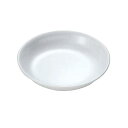 【1枚】カンダ メラミン食器 No.48W 中皿 5.0寸 (白) 00479243 プロステ