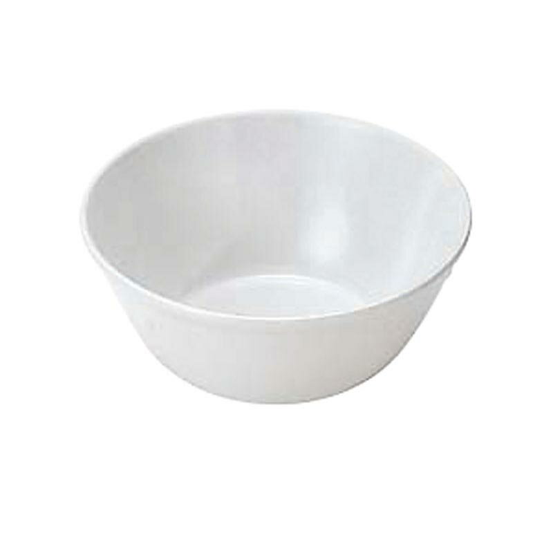 【1枚】カンダ メラミン食器 No.47W ミルク椀給食用 A-3 (白) 00479247 プロステ