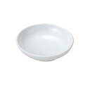 【1枚】カンダ メラミン食器 No.73W 給食用食器漬物皿(丸型) (白) 00479263 プロステ