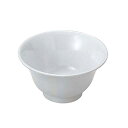 【1枚】カンダ メラミン食器 No.20W 給食用食器湯呑 羽反り (白) 00479275 プロステ