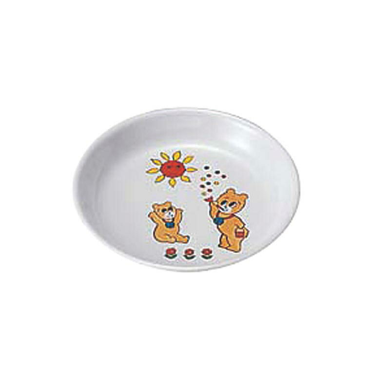 【1枚】カンダ メラミン食器 お子様食器 KF-25 中皿 コロちゃん 00479604 プロステ