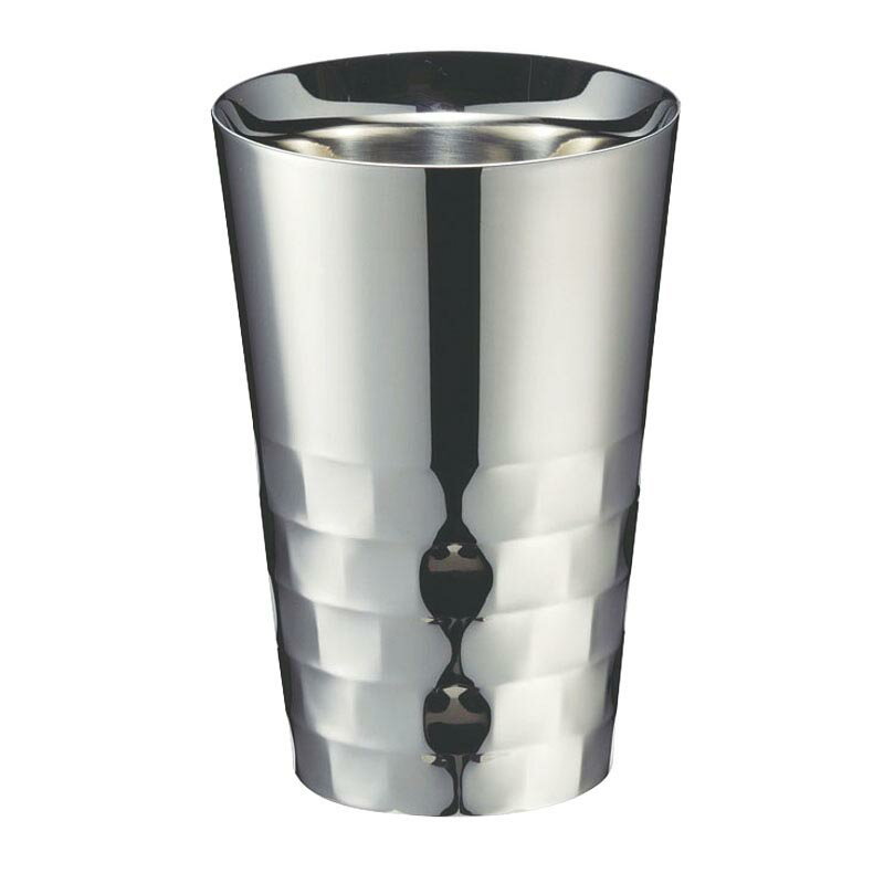 【1個】グラス・食器 18-8ユキワタンブラー(二重構造) M 00479809 プロステ