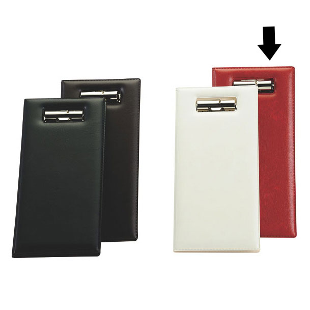 【1個】店舗備品 えいむレザータッチ伝票ホルダー BH-411 エンジ 00481183 プロステ